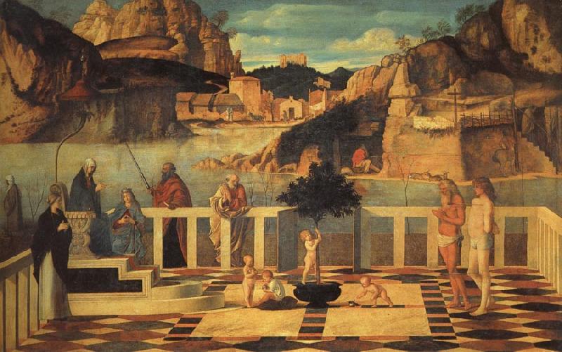 Giovanni Bellini Sacred Allegory oil painting picture